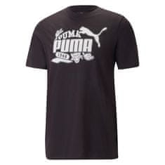 Puma Majice črna L Graphics Icon Tee