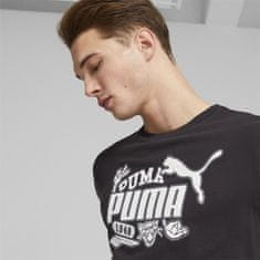 Puma Majice črna L Graphics Icon Tee