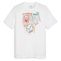 Puma Majice bela L Graphics Year Of Sports Tee