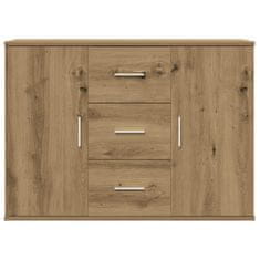 Vidaxl Sideboard artisian hrast 90x29,5x65 cm konstruiran les