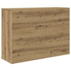 Vidaxl Sideboard artisian hrast 90x29,5x65 cm konstruiran les