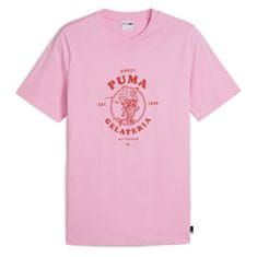 Puma Majice roza M Graphics Gelateria Tee