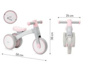  MoMi TEDI otroško kolo / poganjalec, notr. + zun. uporaba, trden okvir