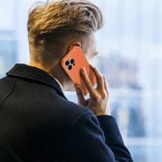 Dux Ducis ELEGANTEN ETUI DUX DUCIS YOLO Z OVITKOM IZ EKOLOŠKEGA USNJA ZA IPHONE 13 PRO MAX ORANŽEN