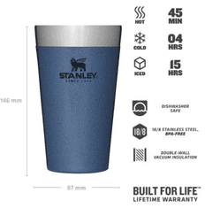 Stanley Adventure Beer Pint kozarec, 0,47 l, moder