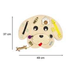 slomart Lesena manipulativna tabla pes 49 x 37 cm