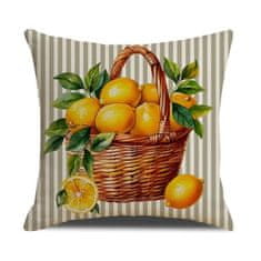 LIVEFY prevleka za blazino 45x45cm, lemons 2