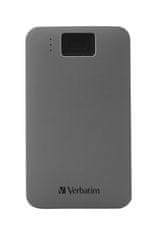 Verbatim Verbatim Executive Fingerprint Secure - Zunanji trdi disk 2TB, USB-C, 256-bit AES varnost, Kompatibilno z Mac in Windows, Hitra prenosa podatkov do 5000 Mbit/s, Siva barva