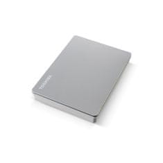 Toshiba Toshiba Canvio Flex zunanji trdi disk 1 TB, 2,5", USB 3.2 Gen 1, srebrna, združljiv z Mac in Windows operacijskimi sistemi