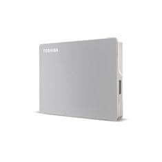 Toshiba Toshiba Canvio Flex zunanji trdi disk 1 TB, 2,5", USB 3.2 Gen 1, srebrna, združljiv z Mac in Windows operacijskimi sistemi