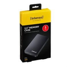 Intenso Intenso 2,5" zunanji trdi disk 5 TB, 5400 RPM, USB Type-A 3.2 Gen 1 - Črna, z LED indikatorjem, podpora za macOS in Windows, vključuje USB kabel