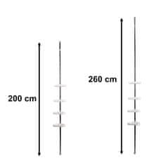 slomart Kopalniška kotna polica za tuš teleskopsko nastavljivo višino 320cm