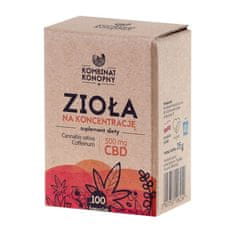 Kombinat Konopny Zelišča za koncentracijo - Kombinacija konoplje - 100 kapsul, 500mg CBD