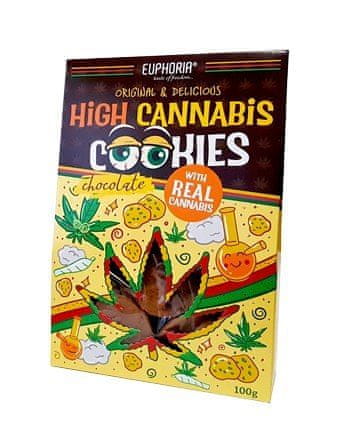 EUPHORIA Konopljini piškoti - EUPHORIA High Cannabis Choco 100g