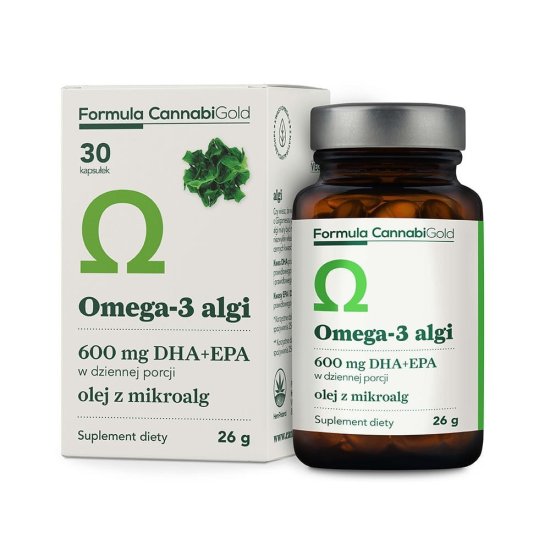 CannabiGold Formula CannabiGold - OMEGA 3 ALGI - 30 kapsul