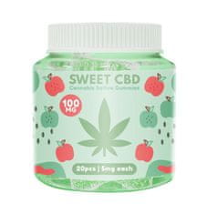 Sweet CBD CBD želeji - sladki CBD 100 mg želeji z okusom kislega jabolka