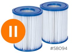 Bestway Filter za filtrirno črpalko tipa II - 2 kosa. Bestway 58094