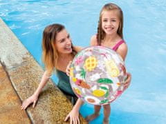 Intex Napihljiva žoga za plažo s potiskom 51 cm INTEX 59040 kolesa