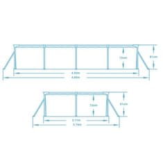 Bestway Bestway 56405 400 x 211 x 81 cm 15in1 vrtni bazen s stojalom