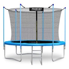 Neo-Sport Vrtni trampolin 8ft/252cm notranja mreža in lestev