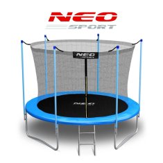 Neo-Sport Vrtni trampolin 10ft/312cm z notranjo mrežo in lestvijo