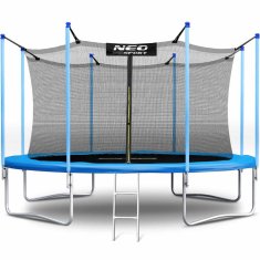 Neo-Sport Vrtni trampolin 13ft/404cm z notranjo mrežo in lestvijo