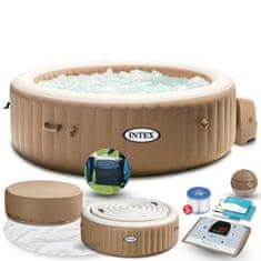 Intex Napihljiv spa jacuzzi s hidromasažo 196 x 71 cm 4 osebe INTEX 28476