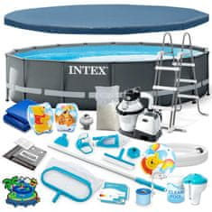 Intex Vrtni bazen v stojalu 488 x 122 cm 21in1 INTEX 26326