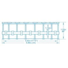 Bestway 549 x 122 cm 11in1 Bestway 5618Y vrtni okvir za bazen