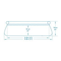 Bestway Bestway Vrtni otroški bazen 4 v 1 366 x 76 cm 57443