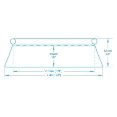 Bestway Bestway 57450 vrtni otroški bazen 244 x 61 cm 9in1