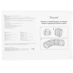 Doloni 4 kosi predora za otroke Vrtna zabava Varen stabilen barvit 01471/3