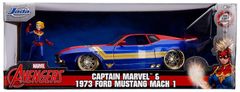 Jada Toys Jada Marvel Maščevalci Ford Mustang Mach I Captain Amerika 1:24