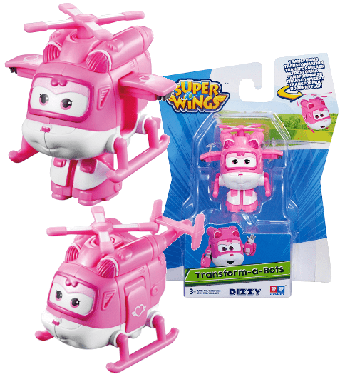 Bullyland Super Wings robotski transformatorji Dizzy letalo 5cm