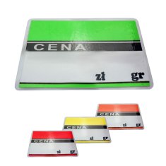 Miramarket Cena 9.5x6cm laminirano 50pcs