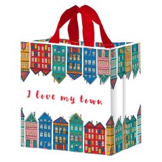 Fraspo Nakupovalna torba 24L 35x20x35cm City bela 1 kos