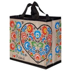 Fraspo Nakupovalna torba 24L 35x20x35 Folklor 1pc bež