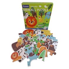 Miramarket Puzzle Lesene živali 6v1