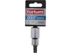 Fortum Vtična glava 1/2" TORX konica, T50, L 55mm