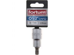 Fortum Vtična glava 1/2" TORX konica, T45, L 55mm