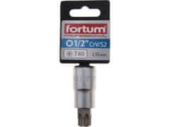 Fortum Vtična glava 1/2" TORX konica, T60, L 55mm