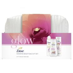 Dove Darilni set za nego telesa s kozmetično torbico Glow