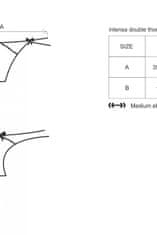 Obsessive Ženske erotične tangice Intensa double thong, črna, S/M