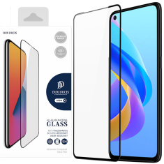 Dux Ducis DUX DUCIS 9D TEMPERED GLASS VZDRŽLJIVO 9H KALJENO STEKLO ZA CELOTEN ZASLON Z OKVIRJEM OPPO A76 / OPPO A36 / REALME 9I ČRNA (PRIJAZNO OHIŠJU)