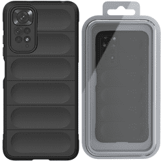 HURTEL MAGIC SHIELD CASE ZA XIAOMI REDMI NOTE 11, UPOGLJIV, OKLEPNI OVITEK, ČRN