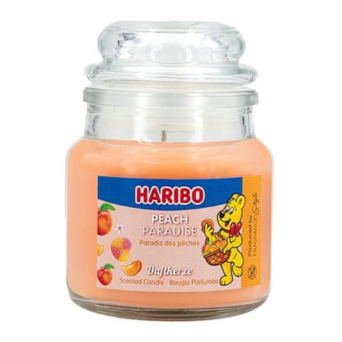 Haribo Svíčka ve skleněné dóze , Broskvový ráj, 85 g