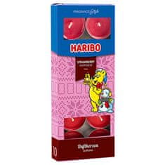 Haribo Čajové svíčky , Jahodové potěšení, 10 ks, vánoční design