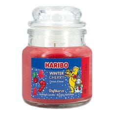 Haribo Sada vonných svíček , Zimní třešně, Nadýchané mraky, Vanilkový vaflový krém, 3 x 85 g