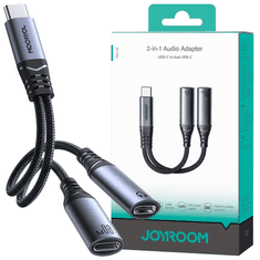 Joyroom JOYROOM SY-C03 USB-C NA 2X USB-C 2V1 DAC ADAPTER - ČRN