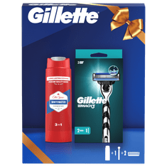 Gillette darilni set, britvica Mach3 + Old Spice Whitewater